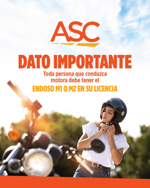 tucompulsorio's tweet photo. ¿Sabías que toda persona que conduzca motora debe tener el endoso M1 o M2 en su licencia, provisto por el DTOP?​

​Si aún no lo tienes… ¡no esperes más para ponerte al día!​
​
Cuéntanos: ¿ya tienes tu endoso?​ ¿Tienes otras preguntas? ¡Déjanos saber en los comentarios! https://t.co/UdfScnQ0HB