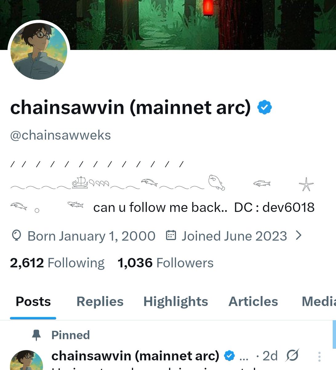 chainsawvin (mainnet arc) tweet media