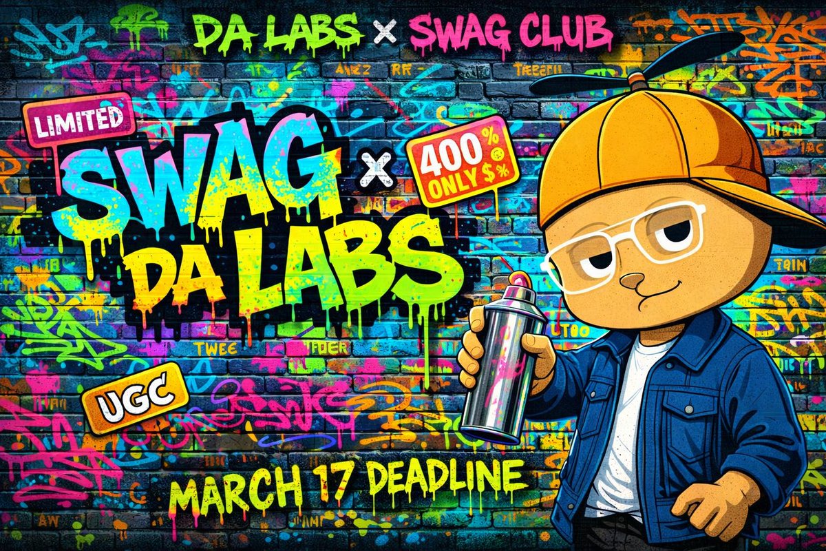 cipher_scout's tweet photo. 🔥 News from @Monalotls community!
DA labs × @SwagClubNFT UGC campaign is live! 🦍
Only participants get access to the exclusive raffle + Swag Club UGC role 🎟️
Swag is a 1111 NFT collection with just 400 spots for community collabs - this is rare! 💎
#DegenAlpha #SwagClub #NFT