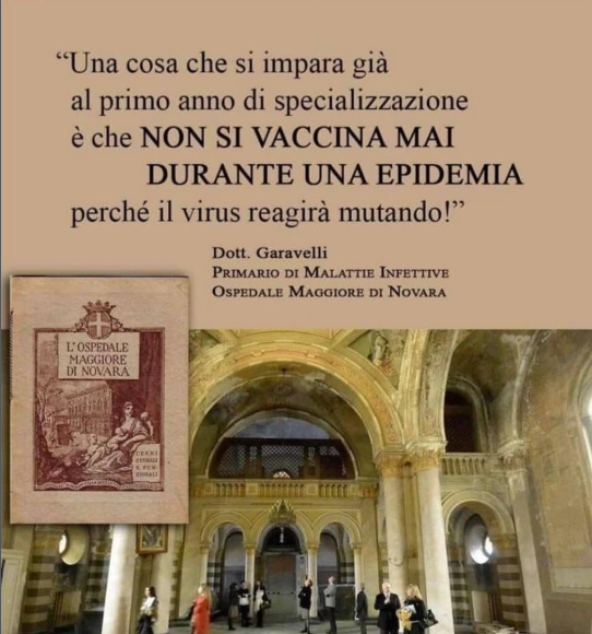 Erinni15's tweet photo. “Una cosa che si impara già
al primo anno di specializzazione
è che NON SI VACCINA MAI
DURANTE UNA EPIDEMIA
perché il virus reagirà mutando!” 

#vaccino #vaccini https://t.co/m2NAlcY58a