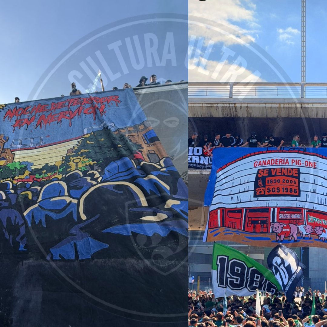 CulturaUltraESP's tweet photo. Supporters Gol Sur en la previa del derbi sevillano
REAL BETIS - Sevilla 01.02.26
#sgs #supportersgolsur #realbetis #birisnorte https://t.co/KjFuhylrdr