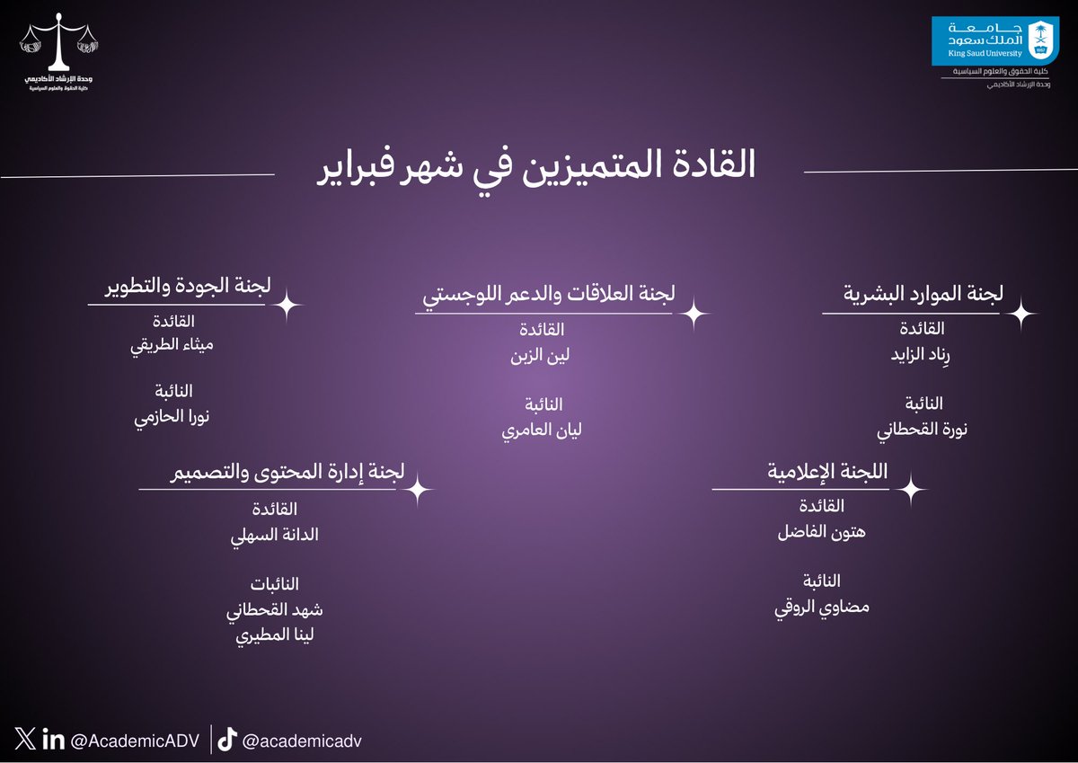 وحدة الإرشاد الأكاديمي tweet media