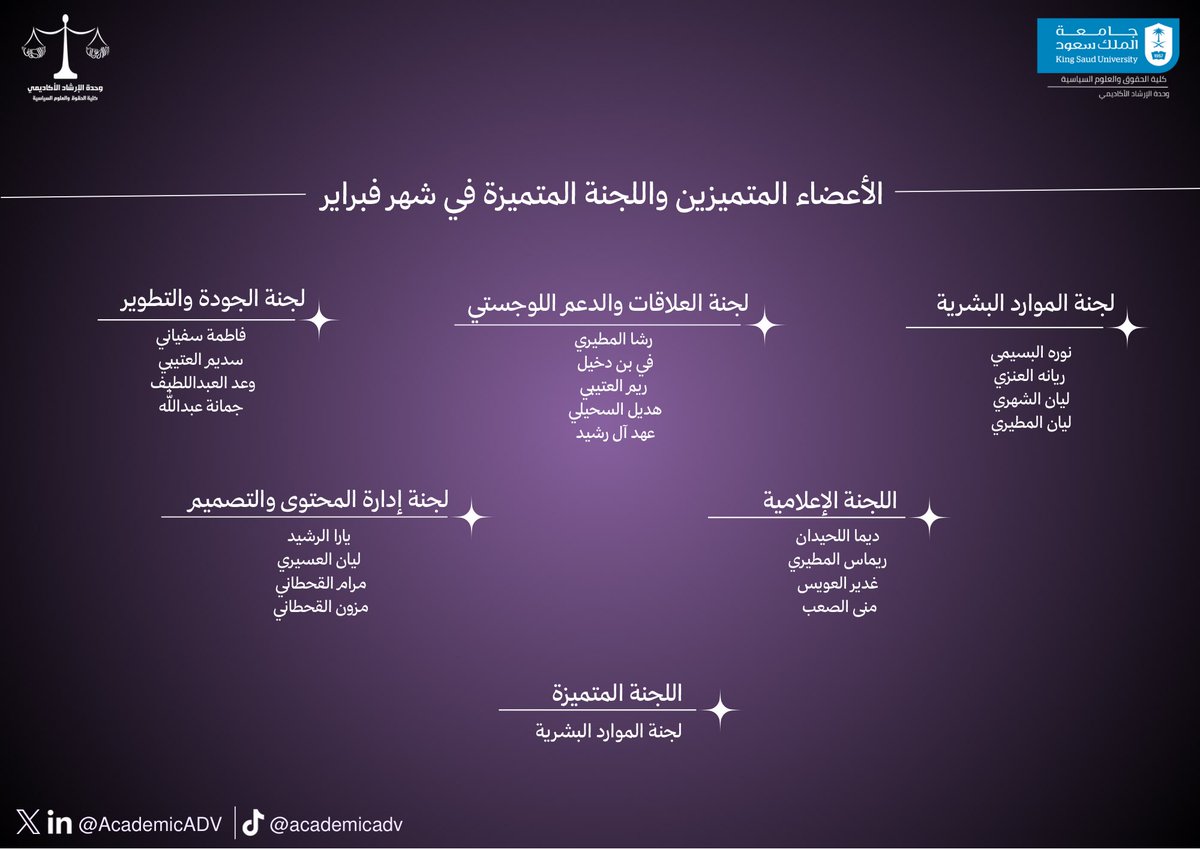 وحدة الإرشاد الأكاديمي tweet media