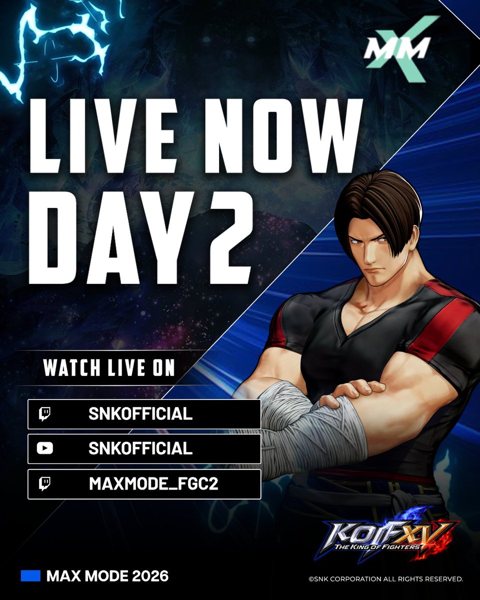 snk_esports_hub's tweet photo. Top 8 battles in THE KING OF FIGHTERS XV in #MAXMODE are live, and every match counts.
Who will rise to claim the crown? Watch now: https://t.co/rGsGOZkZ4a
#KOFXV https://t.co/qijPrbErtH