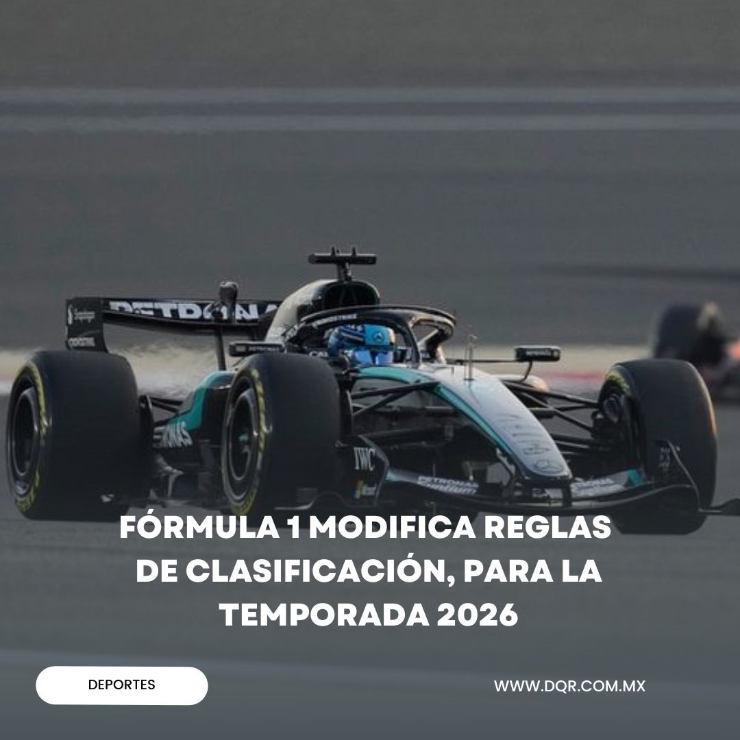 Fórmula 1 modifica reglas 
De clasificación, para la temporada 2026

La Federación Internacional del Automóvil (FIA) ha confirmado un cambio menor en las sesiones de clasificación de la Fórmula 1, extendiendo la duración del segmento final, la Q3, a partir de la temporada 2026.