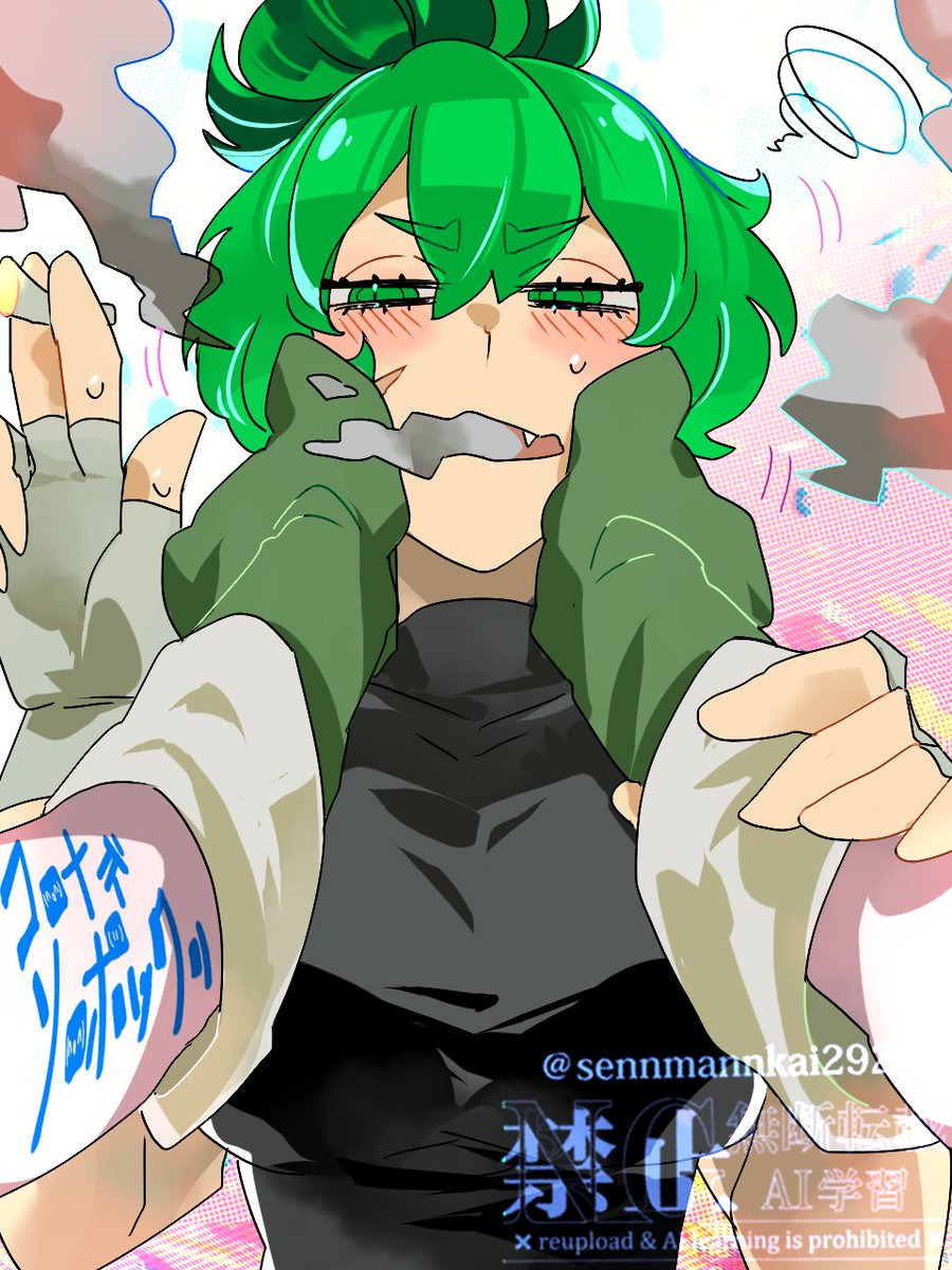 <a href="/Ozennurulz/">Nurulz</a> 🚬タバコばかり咥えていると笑顔になれません✂️笑顔の貴女は更に可愛いと予測します🚬
(🚬Zugustさん(@OzenNurulzさん )とGuillotineちゃん✂️
私のOCちゃんと遊んでくれてありがとうございます😆💕✨)