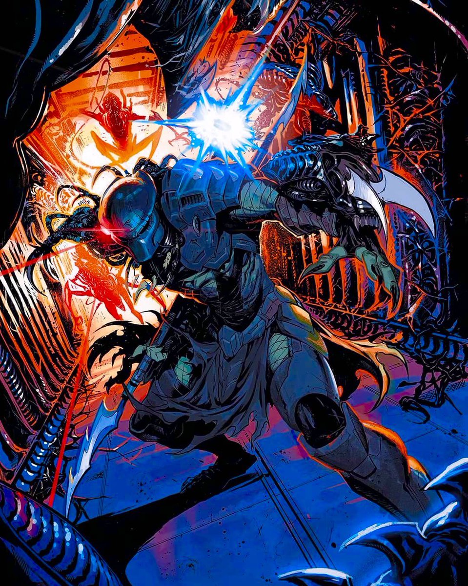 ‘Aliens Vs Predator’ 🆚

Artist: Iban Coello 🖤