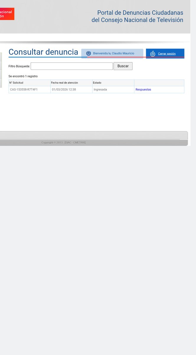 Hoy realice mí denuncia, en contra de Julio César Rodríguez, por estar expuesta a la burla pública, el día Viernes cuando envié un saludo y reconocimiento a los Carabineros en el Programa Contigo en la Mañana del Canal Chilevisión....