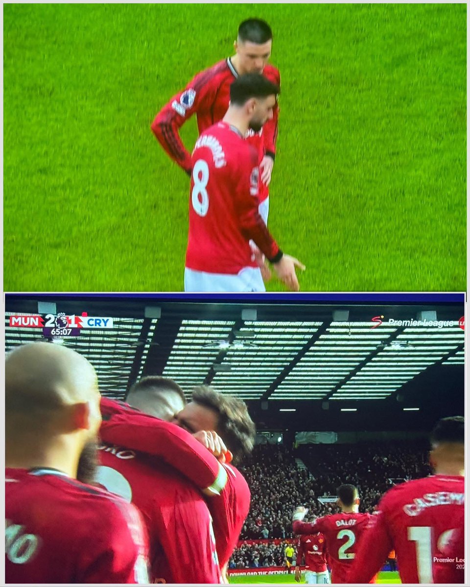 🚨Minute 45: Bruno Fernandes coaching Sesko extensively on his runs and positioning

Minute 52: Bruno Fernandes thread a through pass for Cunha resulting to a pen.

Minute 57: Bruno Fernandes takes the pen and scores.

Minute 65: Bruno Fernandes asists Sesko with a brilliant