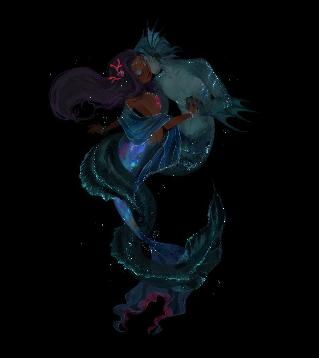 stardust_axel's tweet image. Mermaid commission 💕
#art #Mermaid #artwork