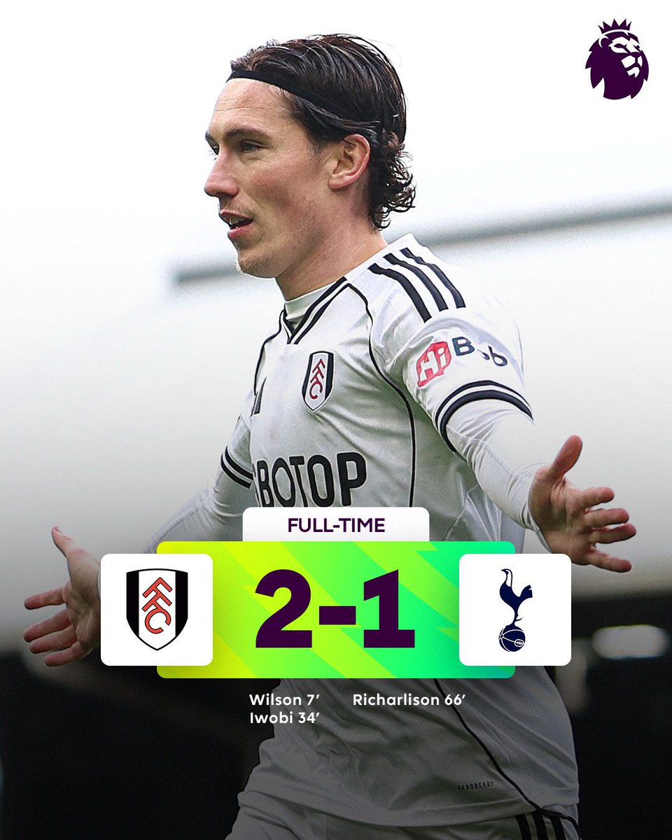 977unityfm's tweet photo. FULL-TIME: Fulham take all three points against Spurs!
#UnityfmSports | #UnityfmNews | #UnityAt25 https://t.co/cYMhyARHQ5