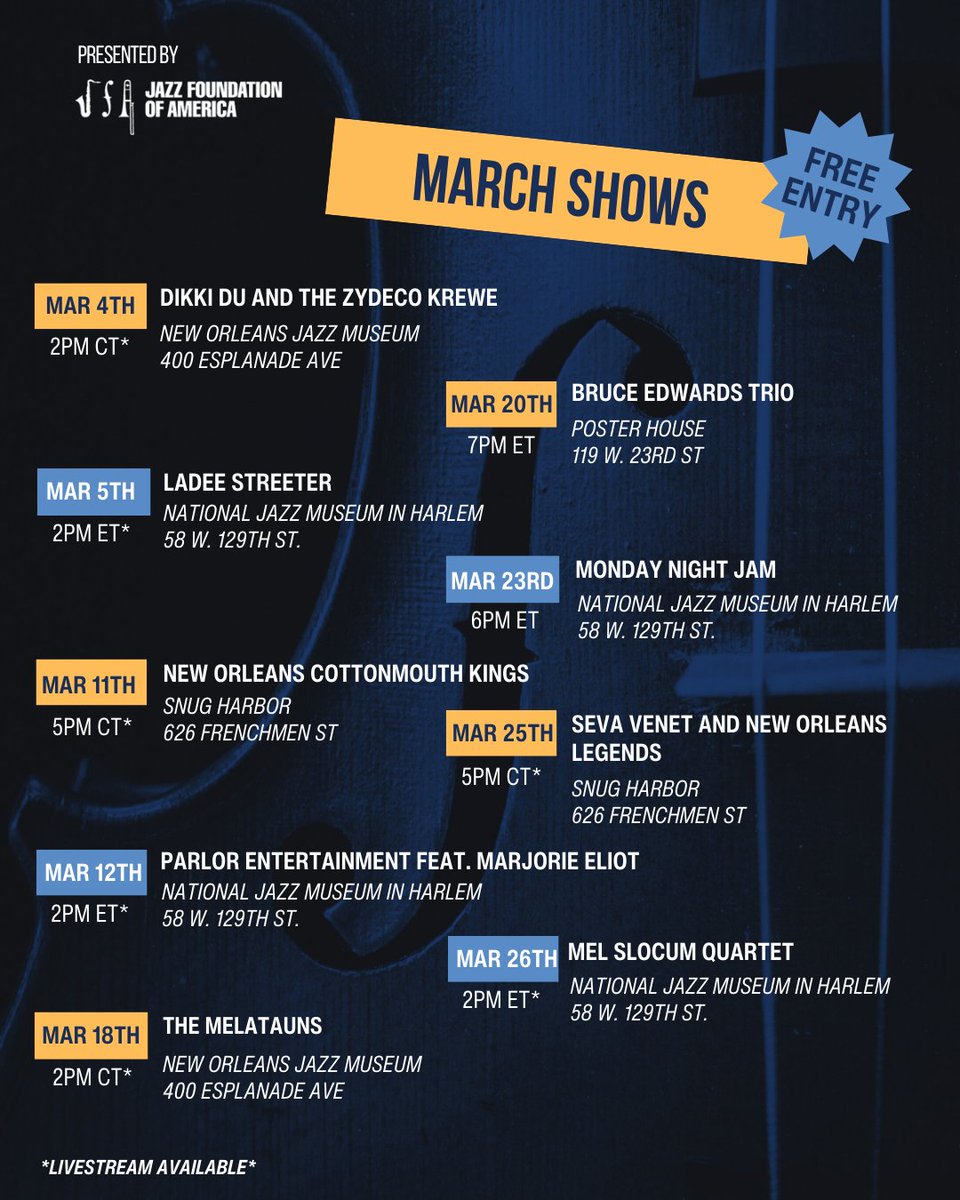 Jazz Foundation of America tweet media