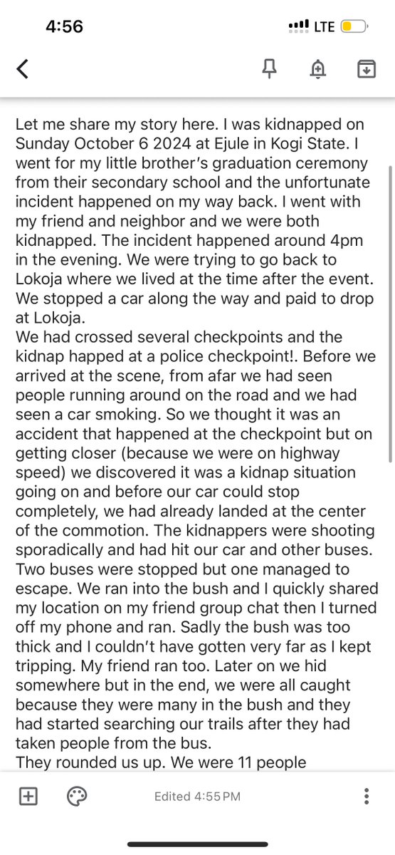 KingVee_1's tweet photo. @GbolahanOl75923 @Wizarab10 This is my own kidnap experience. https://t.co/zQjgFa2E4m