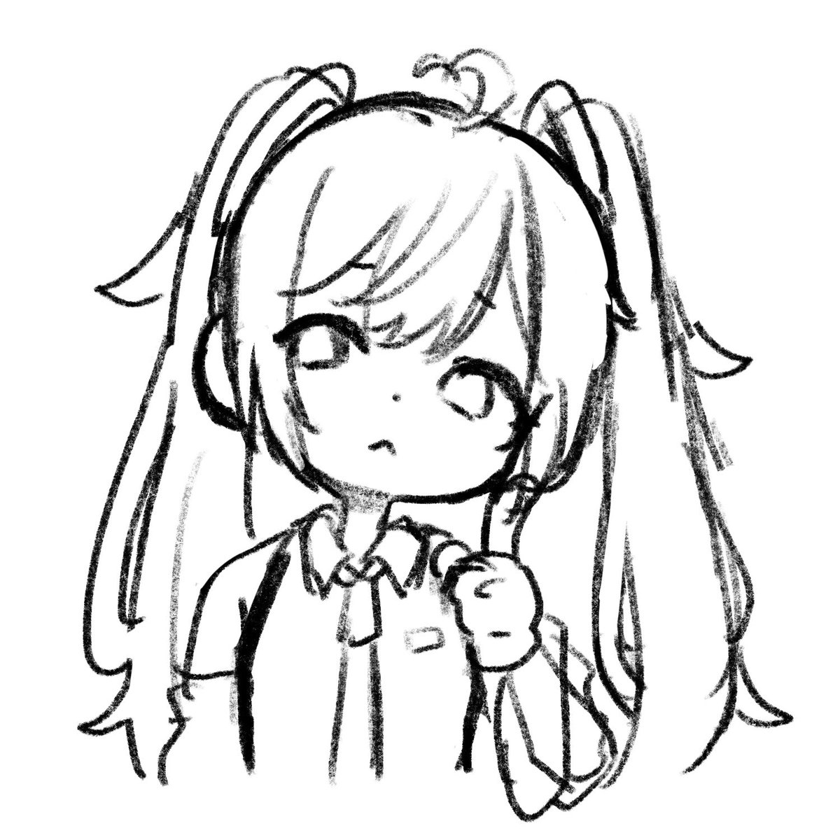 またデフォルメミクちゃん描いてる