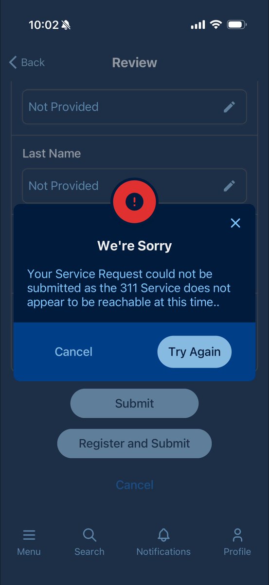zhallrr's tweet photo. @CityOfDallas what’s the point of this app? It hasn’t ever worked. Why is the city paying for it? https://t.co/IZBPR8FerG