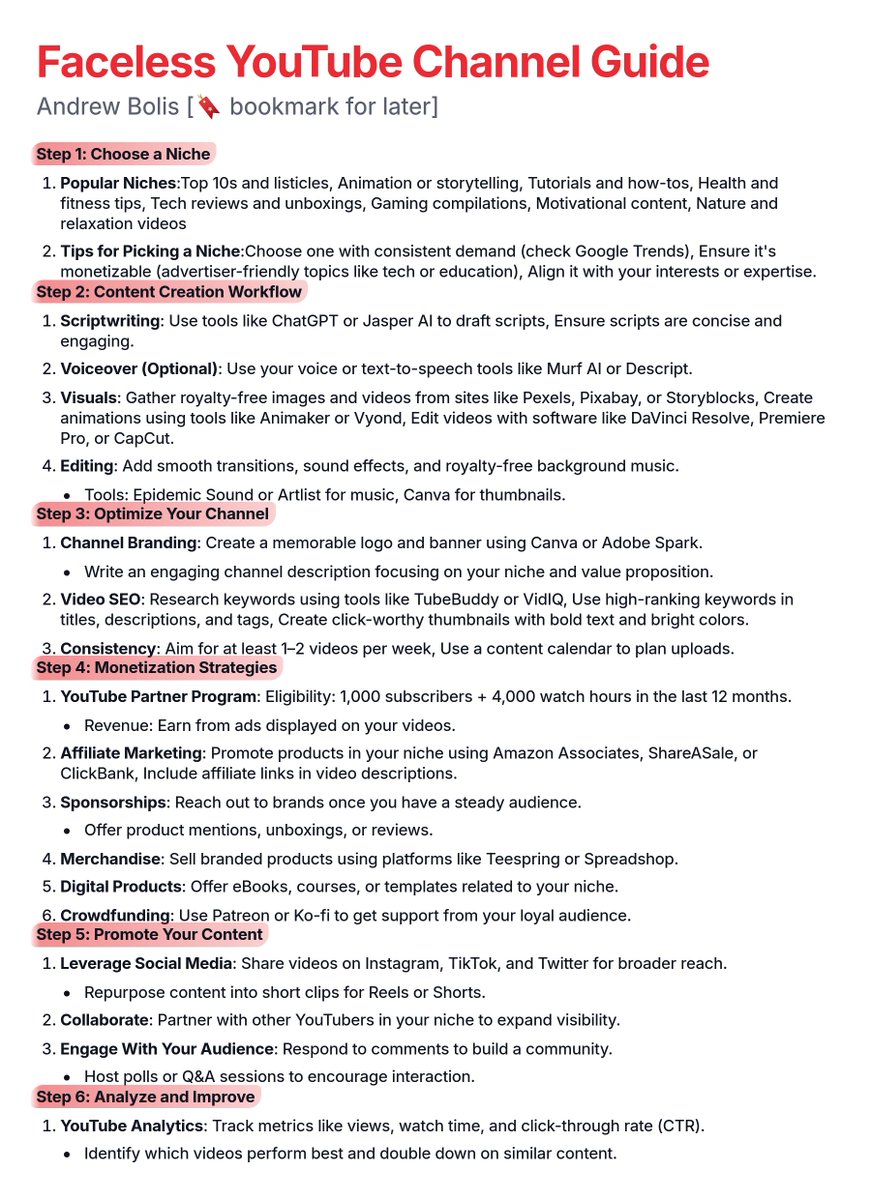 If you create a Faceless YouTube Channel today, you could be earning $9000 per month by Apr 2026.

Usually, I'd charge $87 for this guide, but today I'm giving it away for FREE.

Like + comment "YouTube" and I will send you my in-depth guide for FREE.

Must follow me to get DM.