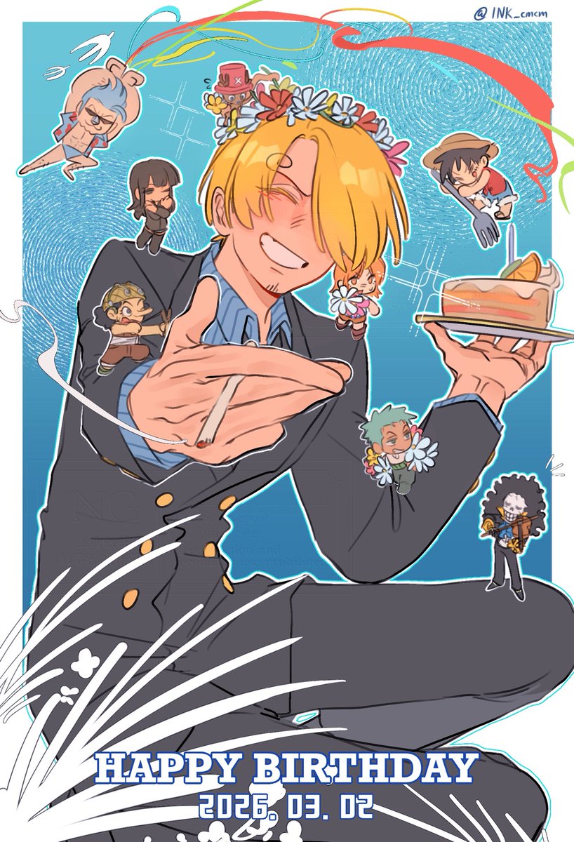 #onepiece #サンジ誕生祭2026 🍽️💙