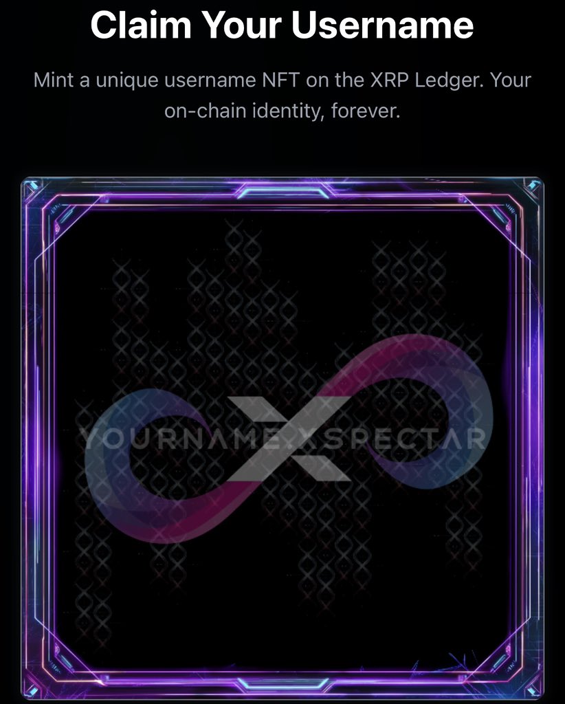 xspectDS's tweet photo. 🚀 XS DNA NFTs are live! 📈

Mint unique usernames for xSPECTAR starting at 5 $XRP 🧬

Future mint prices will rise 🆙

No whitelist, no limits: own your identity in the #xSPECTARverse! 🌌

Only @opmarketai 👇

https://t.co/I9r1OwwnSq https://t.co/ZfjMvCO0Bp