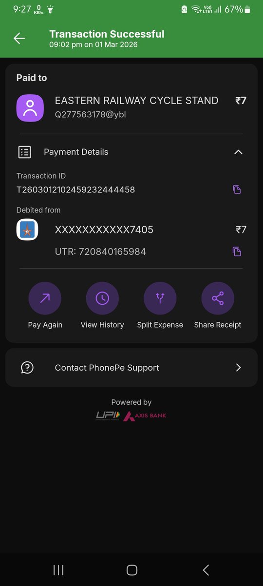 SocialGuru's tweet photo. The interests of the passengers must be protected!
There is a payment proof attached*.
@EasternRailway @RailwaySeva @drmhowrah https://t.co/svZZrDLOqh