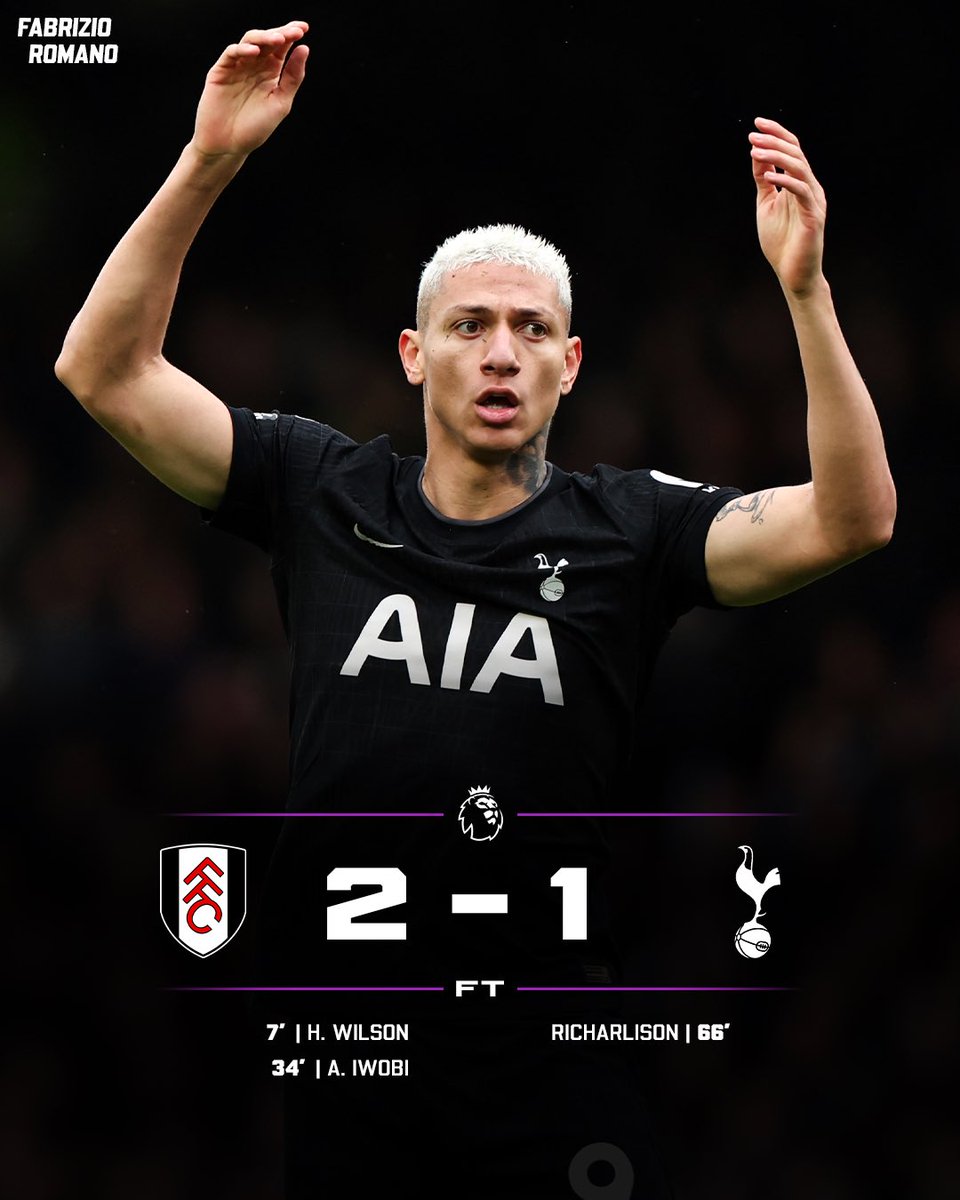 🚨 Fulham beat Tottenham at Craven Cottage!