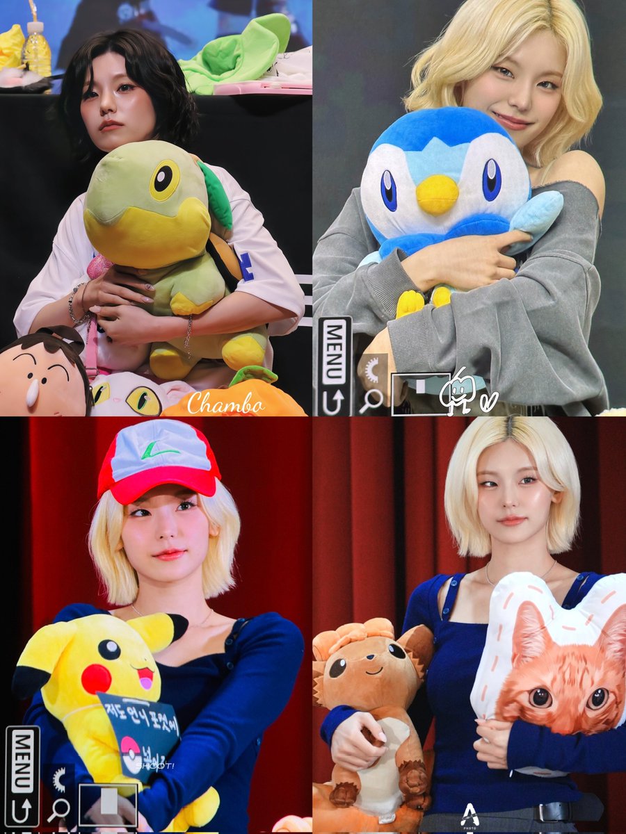 Never stop giving her Pokémon plushies