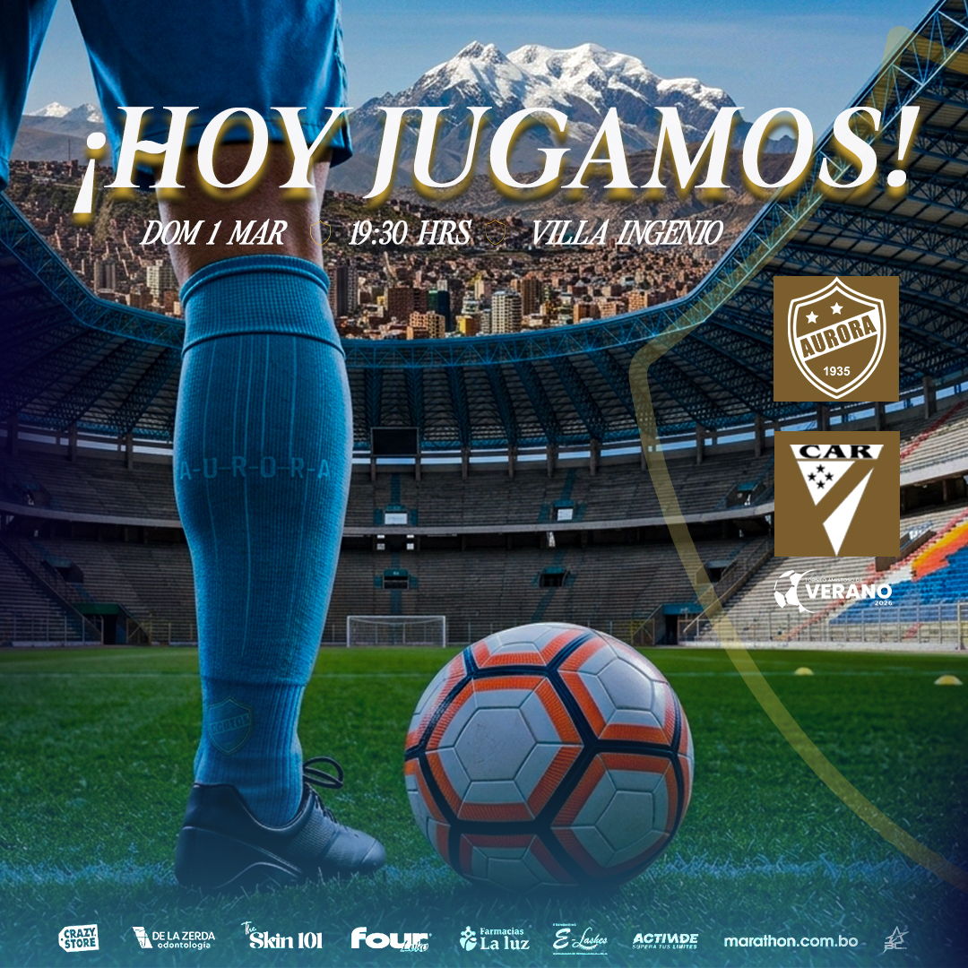 🔵HOY JUGAMOS⚪
Hoy buscaremos la clasificación a la final⚽ Pero alentemos en todo momento!!!
#VamosAurora