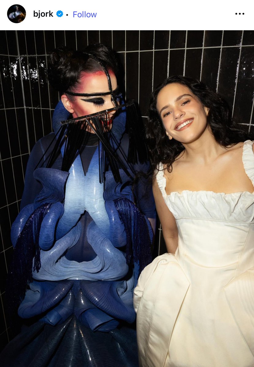 The Cosmic Goddess and the Divine Queen.

Bjork and Rosalia were amazing last night