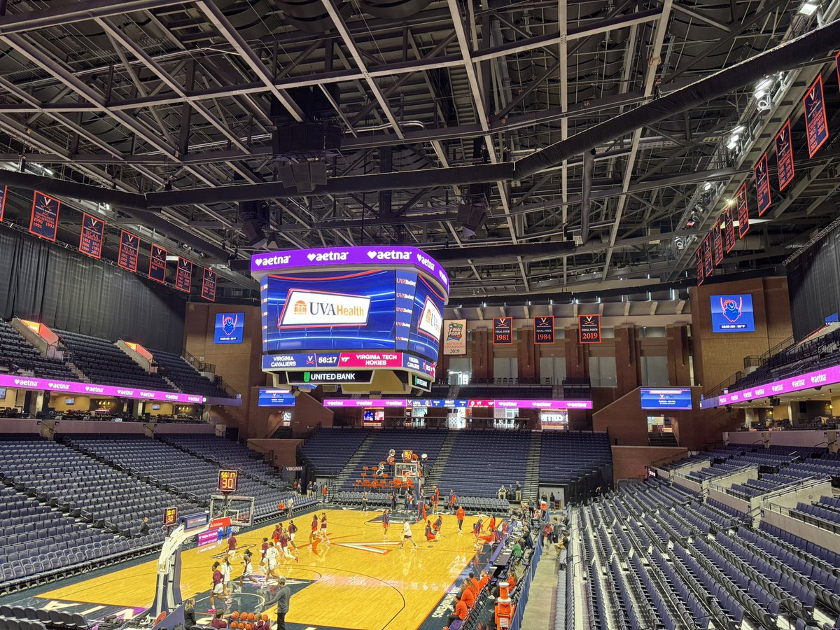 jduncanVT's tweet photo. Grind doesn’t stop and we are now in Charlottesville for Virginia Tech vs. Virginia in women’s basketball in the #Hokies regular season finale. 

Tipoff for the game is at 12:00 p.m. ET, and coverage is on the ACC Network. 

I got you covered on @vthokiesonsi https://t.co/cao6iFYIqp