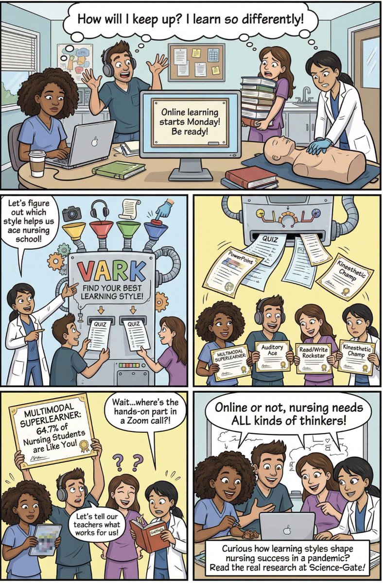 Thamer622's tweet photo. Did you know? Our study on nursing students in Saudi Arabia found that 64.7% prefer learning through multiple styles
those who rely on doing/seeing struggled with online classes How can we tailor education to fit diverse learning needs
https://t.co/825V1G8xDl

#NursingEducation https://t.co/8COHePRHB2
