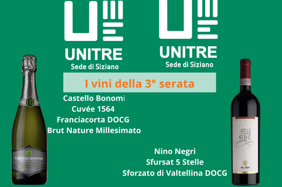 MauroBertolli's tweet photo. Terza serata del mio corso ad UNITRE,  a Siziano
Si è parlato di Franciacorta e Valtellina

Due vini raccontati
Castello Bonomi: Cuvée 1564 Franciacorta Brut Nature DOCG 
Nino Negri:  5 Stelle Sforzato di Valtellina DOCG

#unitre #italiadelvinobertolli 
#CastelloBonomi #NinoNegri https://t.co/0gvjspojS3