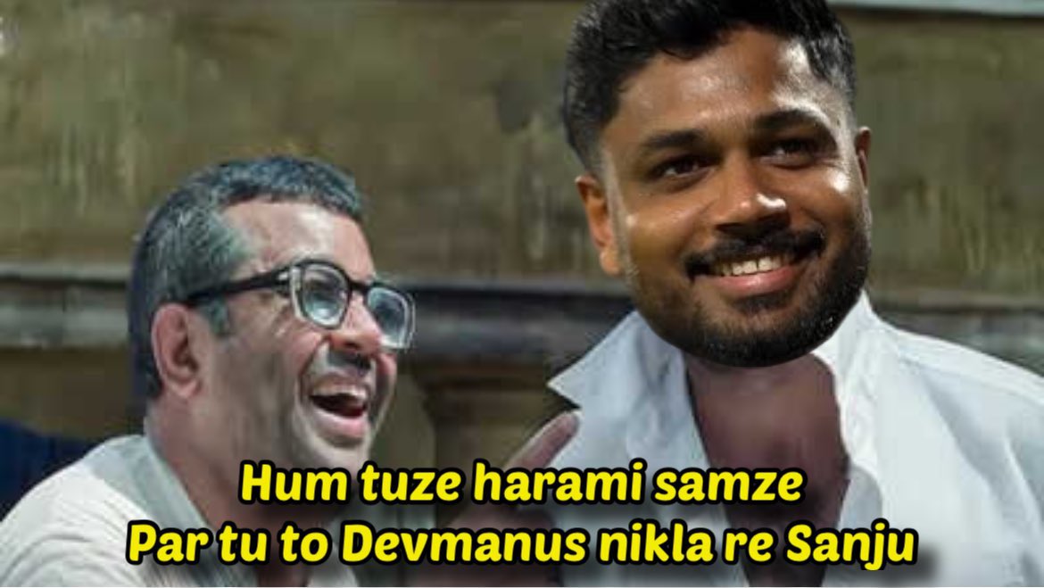 Sanju samson appreciation post yes isko nikal ne ki baat ki jab nahi chal raha tha par 2 innings jab isne achaa khela isko lene ka bhi baat kiya , very good knock under pressure 
#INDvsWI