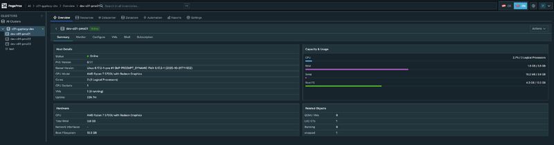 gyptazy's tweet image. #PegaProx 0.9.x for #Proxmox as a real multi-cluster manager got released!

It comes with:
* New design
* ESXi Migration Wizard
* Ceph Management
* Cross-Cluster Load-Balancing (#ProxLB)
* Cross-Cluster Replication (DR)
* Full IPv6 Support

gyptazy.com/blog/pegaprox-…