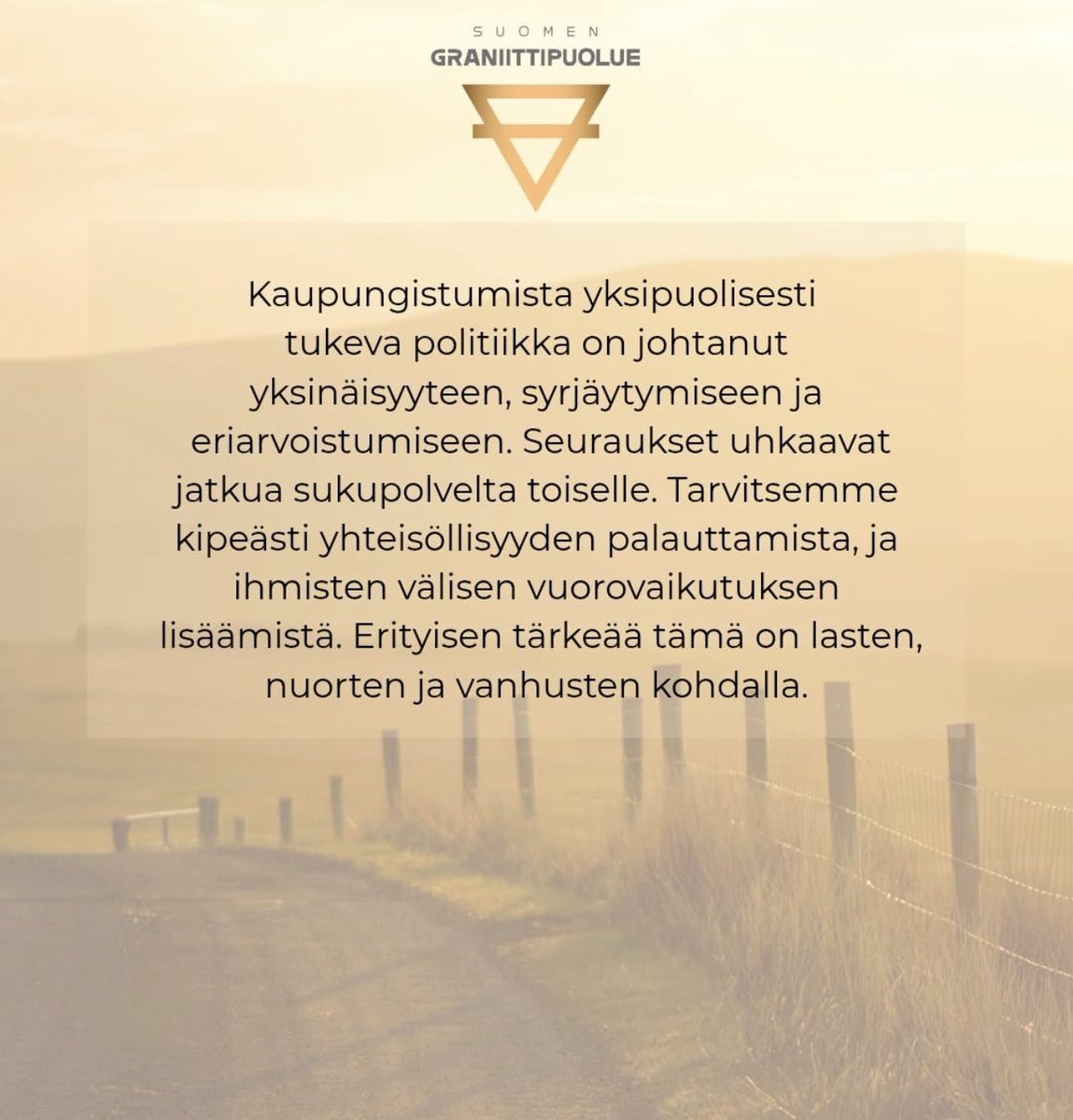 Toiveena on että ylitämme tänään 2500 kannattajakortin allekirjoittaneen rajan! Auta meitä tavoitteen saavuttamisessa 🥰🙏 Kiusaan nyt kaikkia niin kauan että 5000 on kasassa!

Suomen Graniittipuolue ry:n nettisivuilla suomengraniittipuolue.fi löytyy helposti linkki