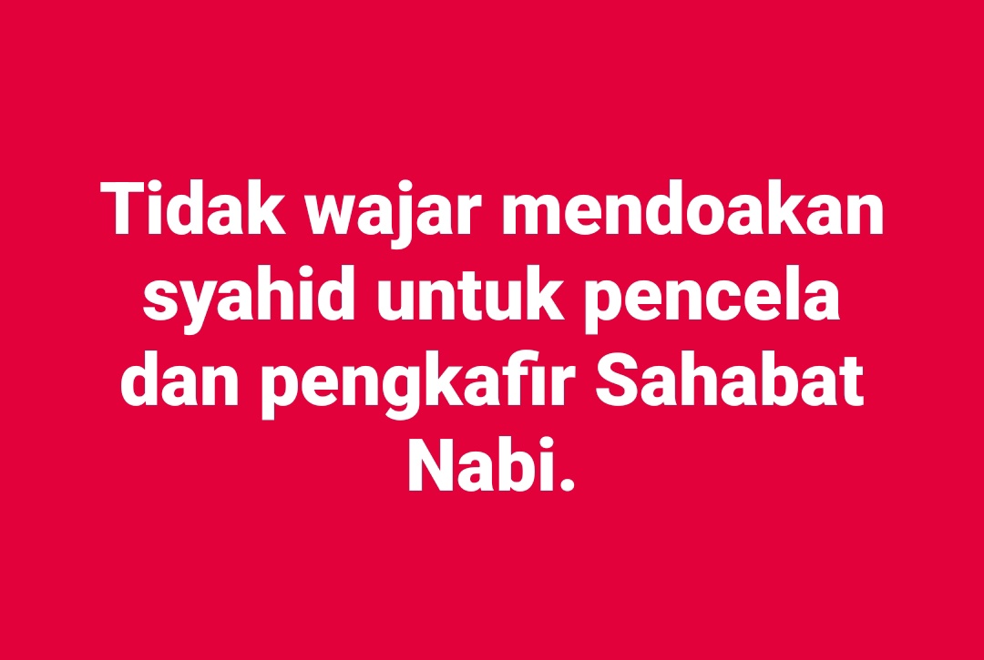 Tak kenal Syiah maka tak benci. Ramai sudah lupa apa yang dilakukan oleh Syiah ke atas saudara-saudara Sunni di Syria, Iraq dan lain. Sama dahsyatnya dengan apa yang dilakukan oleh Yahud dengan bantuan Amerika ke atas rakyat Palestin jika bukan lebih dahsyat lagi.