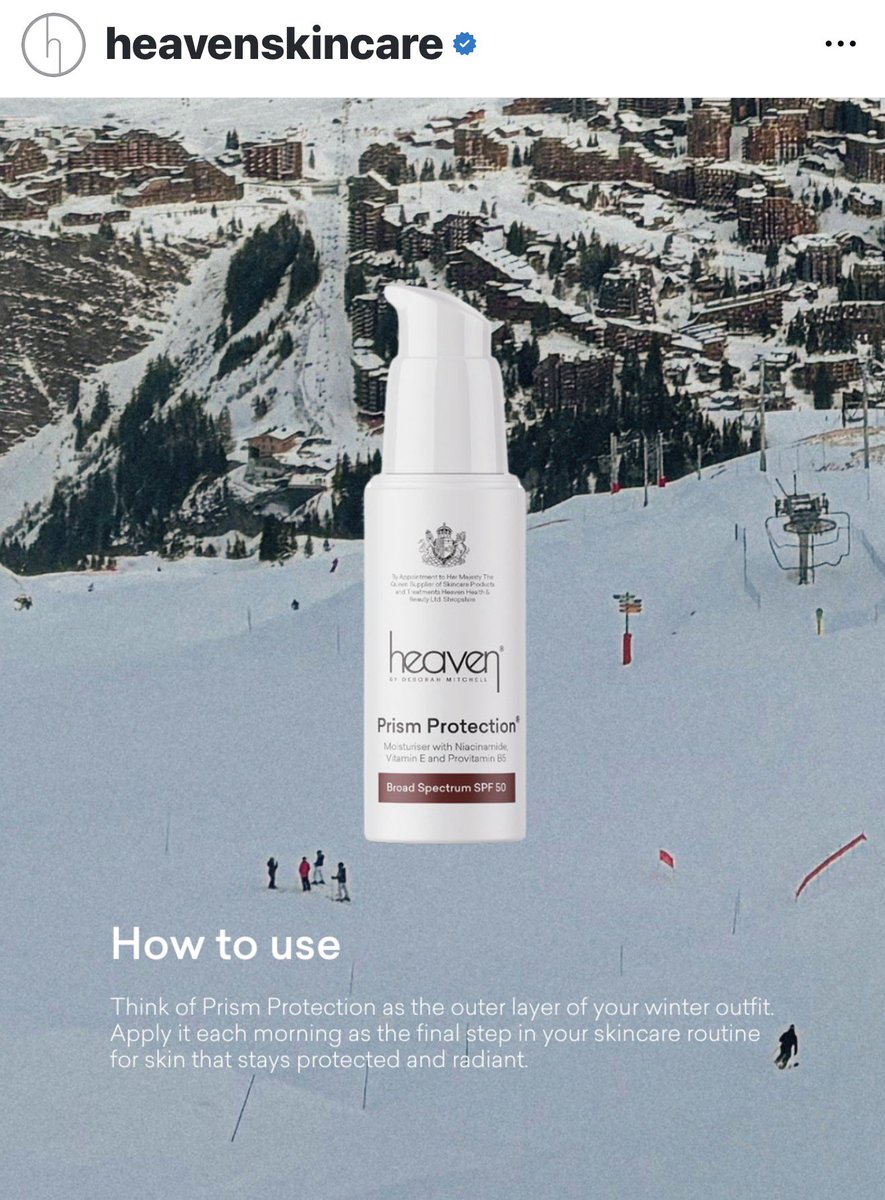 heavenskincare's tweet image. Winter sun #spfprism #spf