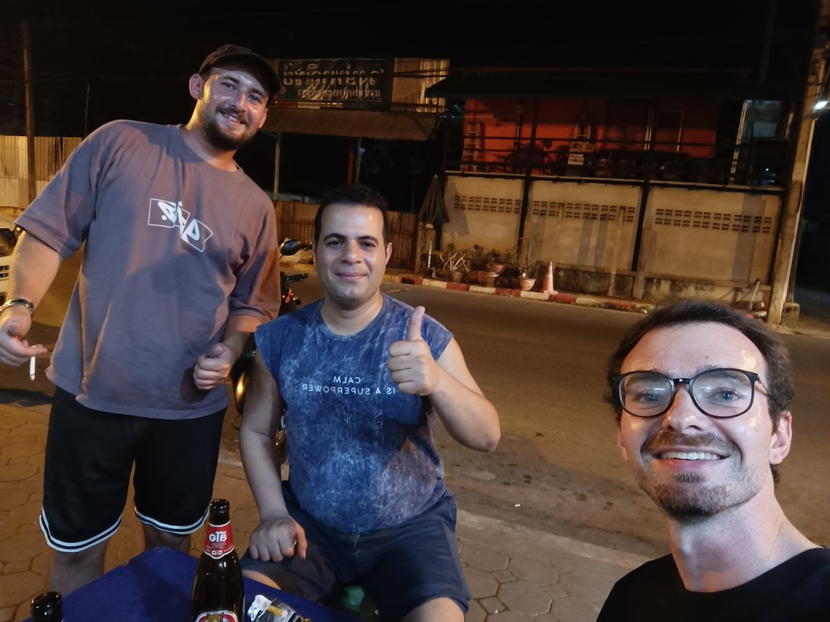 Celebrating the death of the Ayatollah with the lads