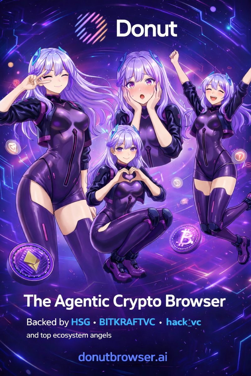 phedranico's tweet photo. Donut redefines crypto browsing with an agentic AI experience — faster decisions, smarter actions, and seamless Web3 navigation built for the next generation of users.
@DonutAI @InternDonut
#DonutAI #AgenticBrowser #Web3Innovation https://t.co/grGysUoXpc