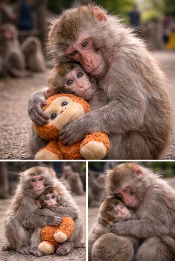TweeetsOfDogs's tweet photo. The monkey who refuses to leave Punch’s side has a name.
Go-chan.
Before he ever met Punch, Go-chan had his own battle to survive. He grew up in a circus, surrounded by noise, bright lights, and other monkeys who never truly accepted him. He didn’t fit in. He was bullied. The stress wore on his small body until it showed.
Eventually, he was moved to the zoo.
That’s where Punch was.
Punch, the little monkey who once clung to a toy because he had no one else. Punch, who sat alone even in a crowded troop.
And somehow… Go-chan was the first to walk up to him.
The first to sit close.
The first to reach out and hug him.
No hesitation. No fear.
Just understanding.
Maybe it’s because pain recognizes pain. Maybe it’s because the ones who know what loneliness feels like can spot it from a distance. Go-chan didn’t see a strange monkey. He saw a reflection.
Two souls who had both struggled to belong.
And instead of turning away, he chose to stay.
Their bond didn’t fade after that first embrace. It grew. They sit together. Move together. Support each other quietly, without needing attention.
It’s not loud. It’s not dramatic.
It’s steady.
And sometimes, that’s the most powerful kind of love.
The world can be harsh. Even for animals. Especially for the sensitive ones.
But every now and then, two wounded hearts find each other.
And instead of breaking again…
They heal together.
So if you see Punch, know he isn’t alone anymore.
Go-chan made sure of that. 🤍