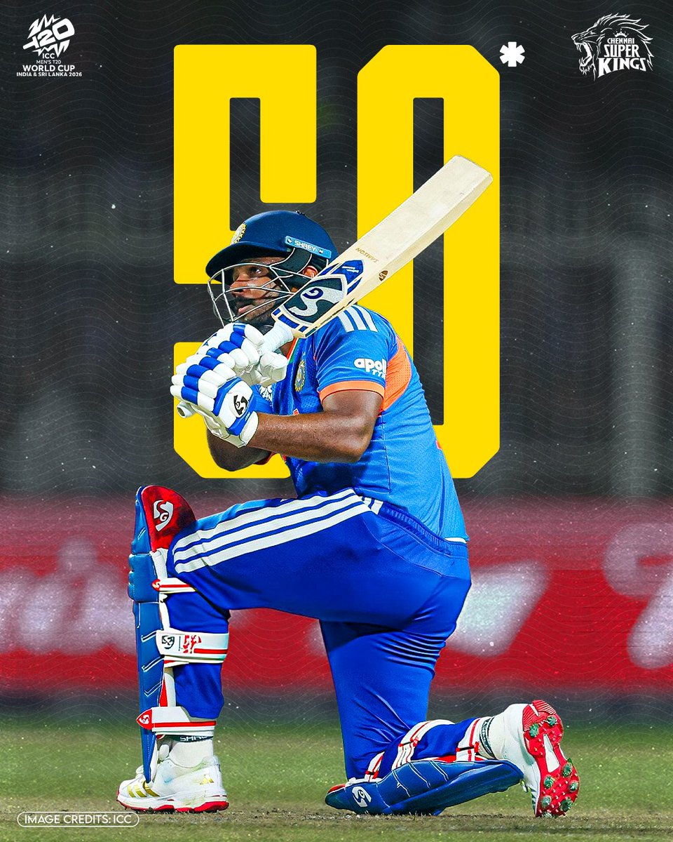 Half- Century 
Full Control! 💪 
Classic Chettan! 🦁 

#WhistlePodu #T20WorldCup 
📸: ICC