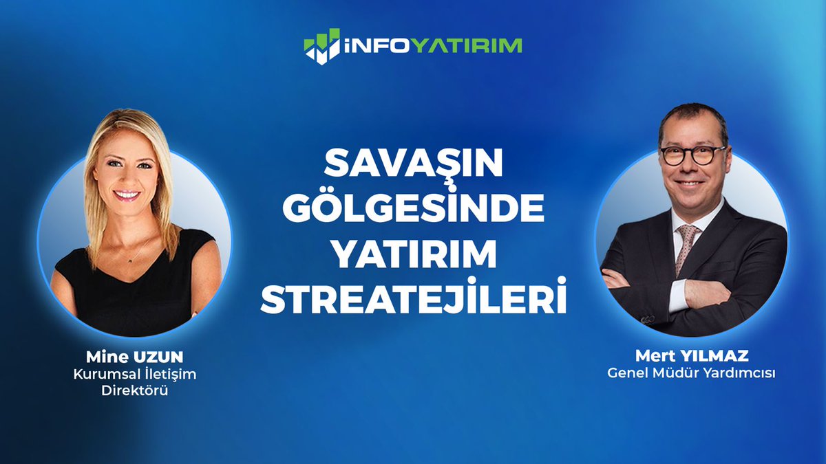 infoyatirim's tweet photo. "Savaşın Gölgesinde Yatırım Stratejileri!"

Genel Müdür Yardımcımız Mert Yılmaz @bmyl ve Kurumsal İletişim Direktörümüz Mine Uzun @mneuzunyol sizler için anlattı.

İzlemek için: https://t.co/LNz43FHucQ

#BORSA #Borsaİstanbul #yatirim #savas https://t.co/9vX386rZBy