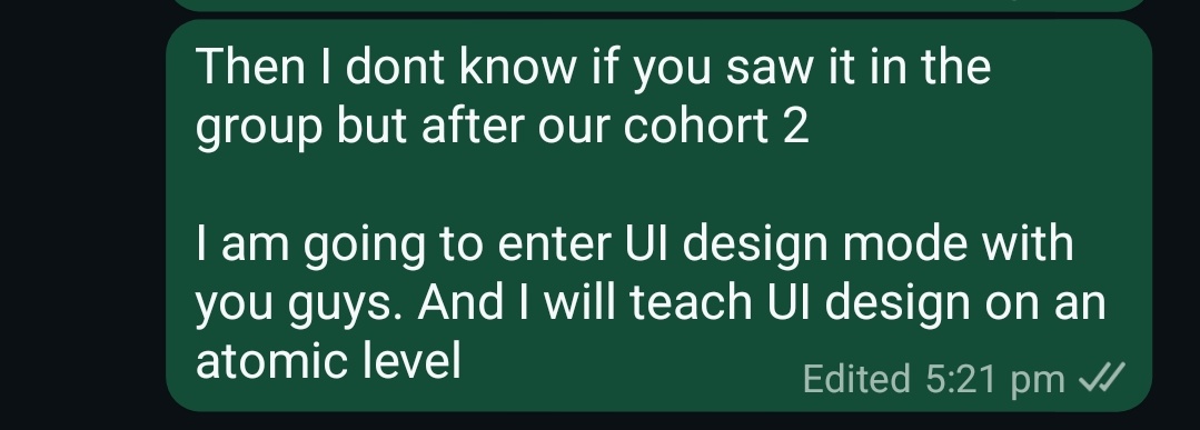Cohort 2 is happening soon. The locked in szn is about to be upon me and my community 🙌