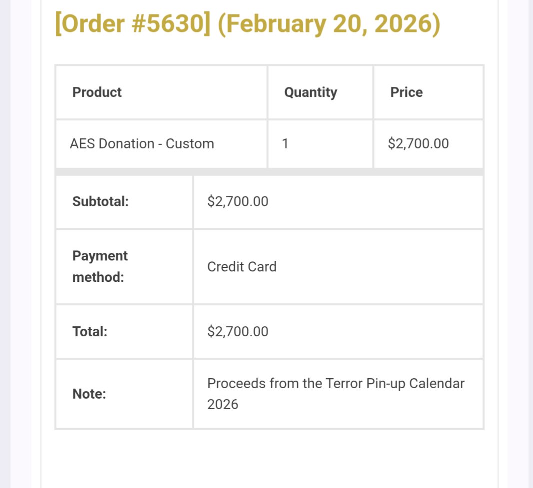 The Terror Pin-up 2026 tweet media