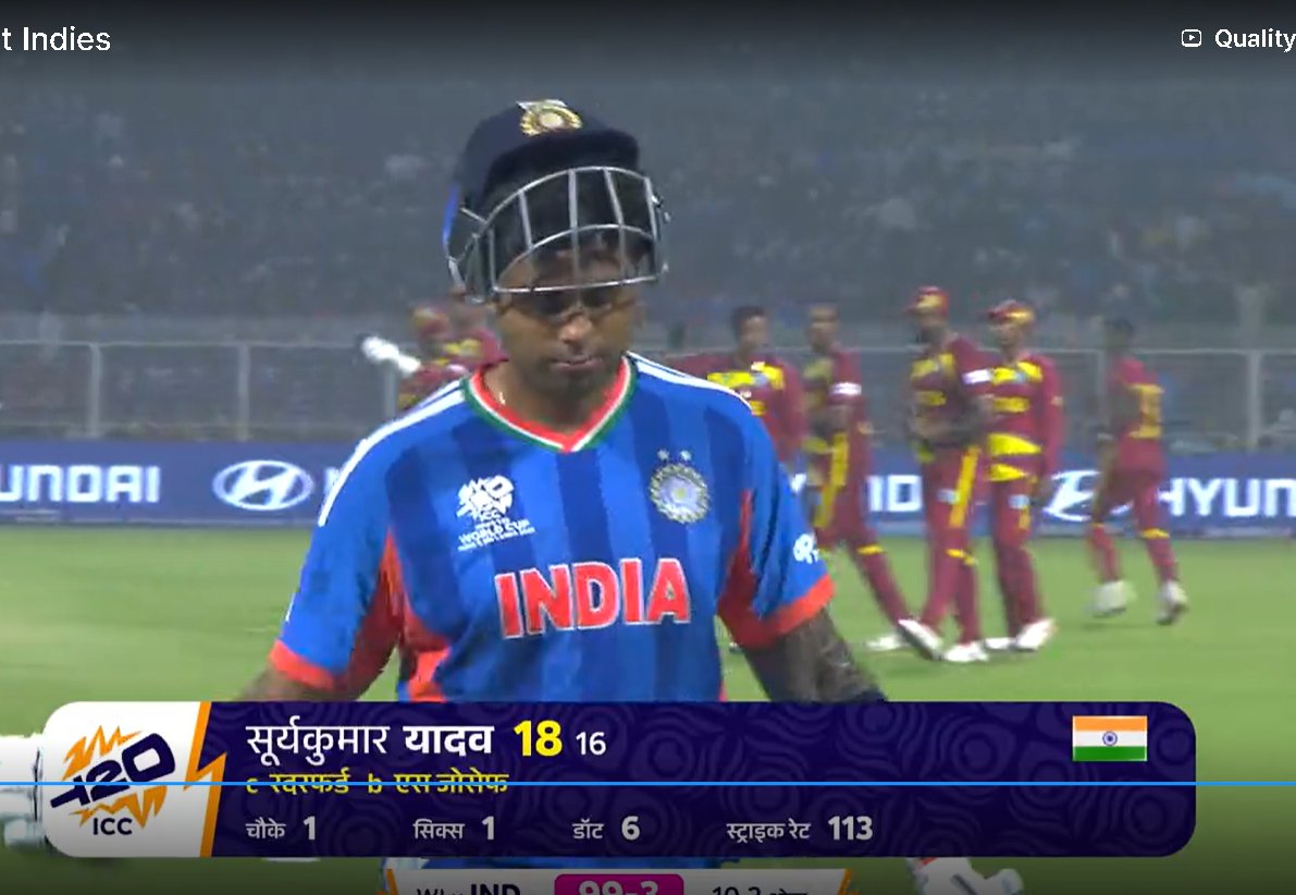 कप्तानी के दबाव ने हमारे सबसे महान टी20 बल्लेबाज को बर्बाद कर दिया। 💔 

सूर्या कप्तान बनने से पहले एक अलग ही खिलाड़ी थे। अब वे बहुत ज्यादा दबाव झेलते हैं।

16बॉल 18 रन 😭💔