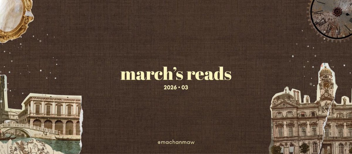 machanmaw's tweet photo. — 𝟚𝟘𝟚𝟞/𝟘𝟛 ℝ𝕖𝕒𝕕𝕚𝕟𝕘 ℂ𝕙𝕒𝕝𝕝𝕖𝕟𝕘𝕖
🏷️ #ReadingWithJoey • minimum 4 books
🌷 challenged by @wrotesfaith
🏷️ #MarchForward • gradually level up 9 → 18 → 27
🌷 challenged by @glowyberrypie | @glowurdays https://t.co/ifPZ8pcaoU
