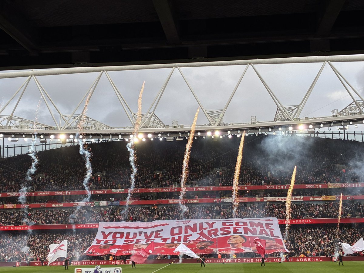 You’ve only come to see The Arsenal. ❤️‍🔥

📸 <a href="/sr_collings/">Simon Collings</a>