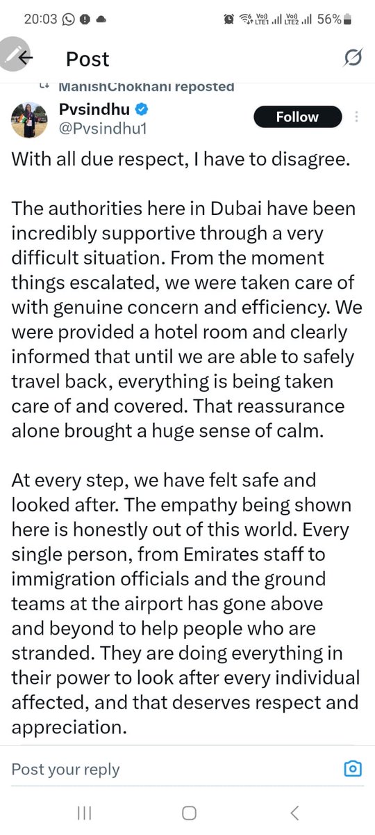 Dubai and UAE can do this with such speed and quality of execution -few countries should learn how to treat citizens and tourists ☺️