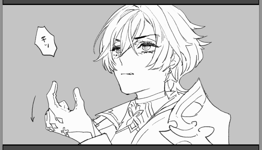 ローエン感情豊かでたまらんなあ…と思って描いた顔
#Lohen 