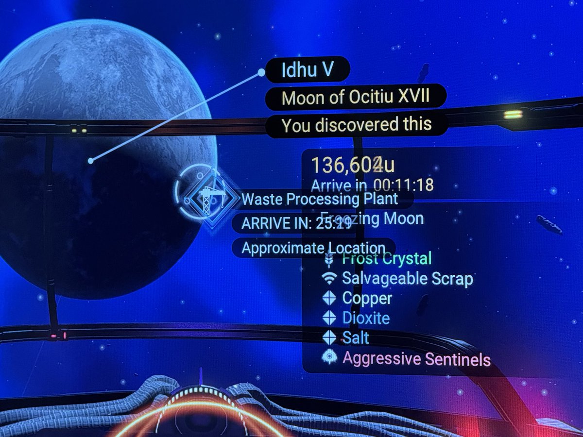Saltine_Puff's tweet photo. @NoMansSky no no no no no I was really hoping that my first waste processing plant outside of the expedition would not be on an aggressive sentinel planet 😭 https://t.co/3DvG4J3lQq