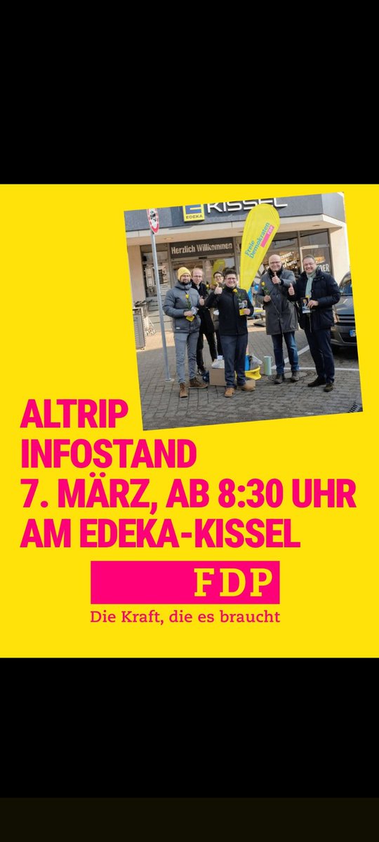 DerMueller_FDP's tweet image. Die Kraft, die es braucht 💛 
#Altrip #FDP #LandtagswahlRLP26