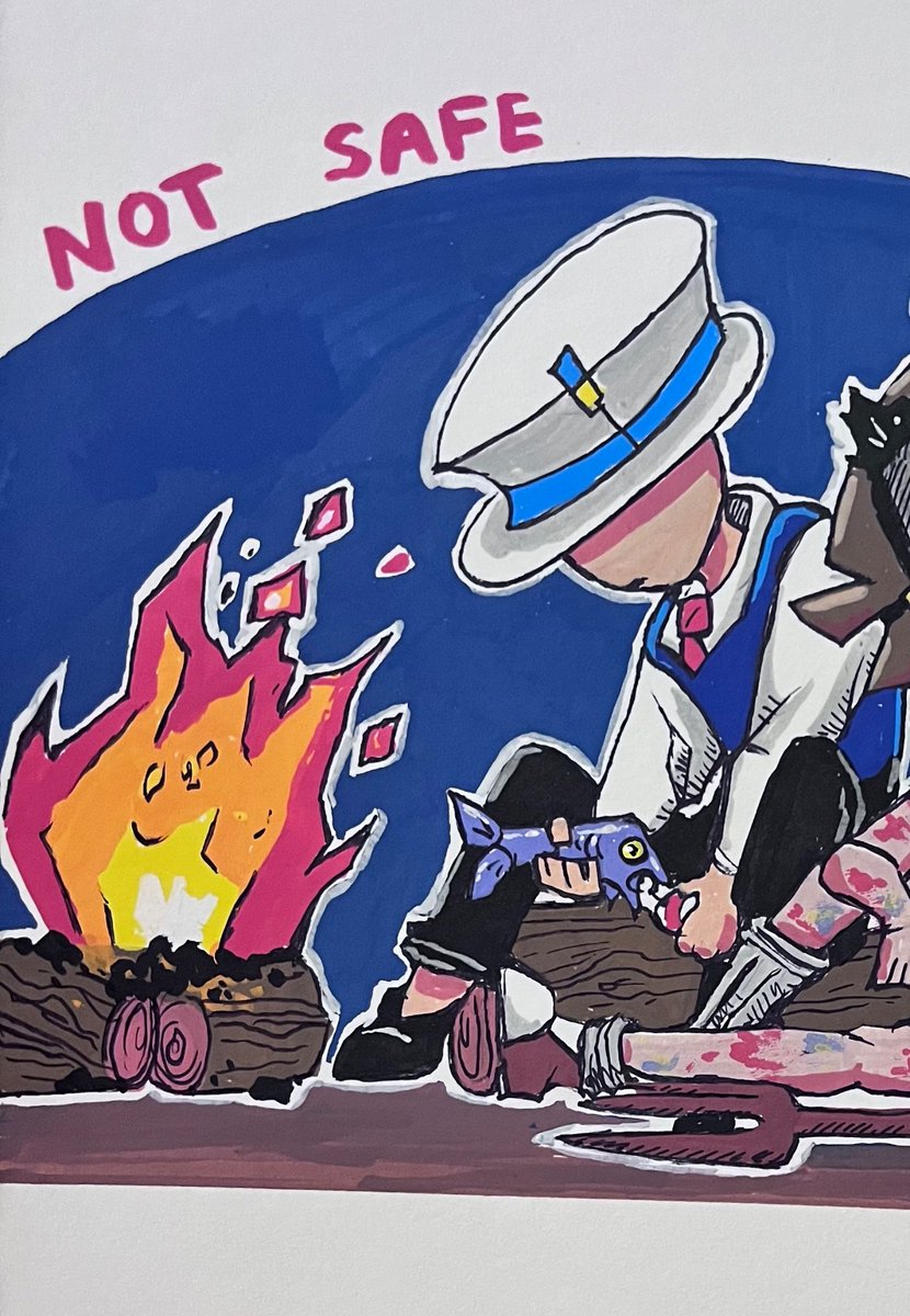 guys i lied heres another rumble doodle with my new markers
#littlenightmaresOC